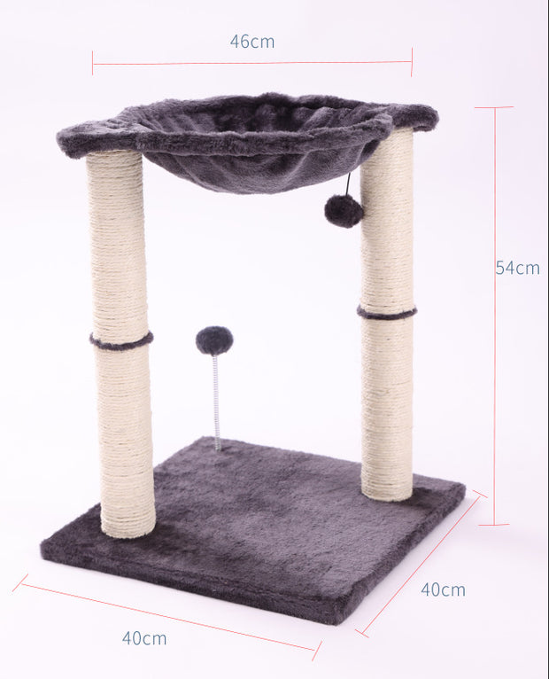 Cat Scratching Pillar With Nest